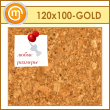 Пробковая доска, 120х100 см (IN-05-GOLD)